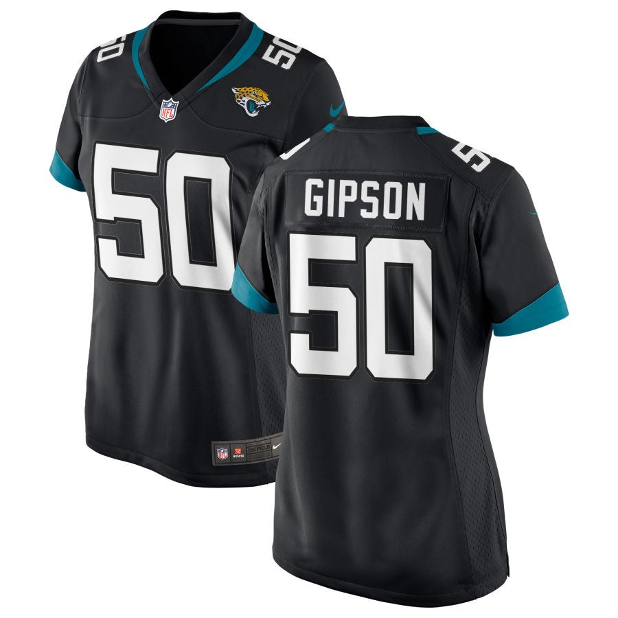 Trevis Gipson Women's Nike Black Jacksonville Jaguars Custom Jersey