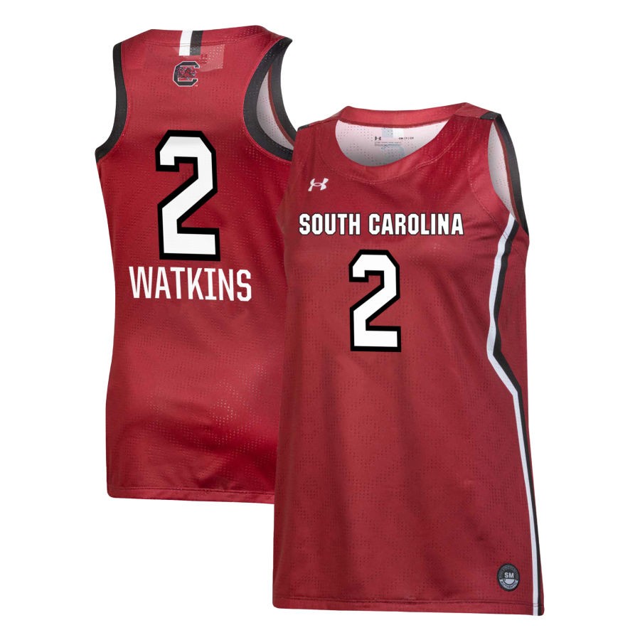 Ashlyn Watkins Women's Under Armour Garnet South Carolina Gamecocks Pick-A-Player NIL Women's Basketball Jersey