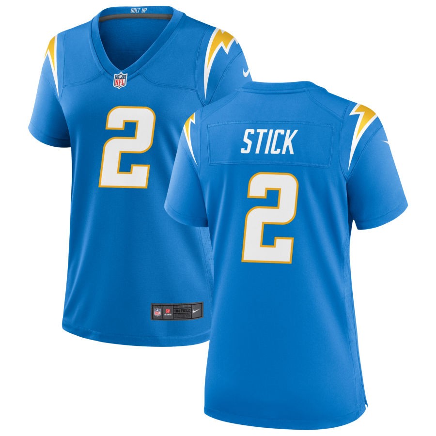 Easton Stick Women's Nike Powder Blue Los Angeles Chargers Custom Game Jersey