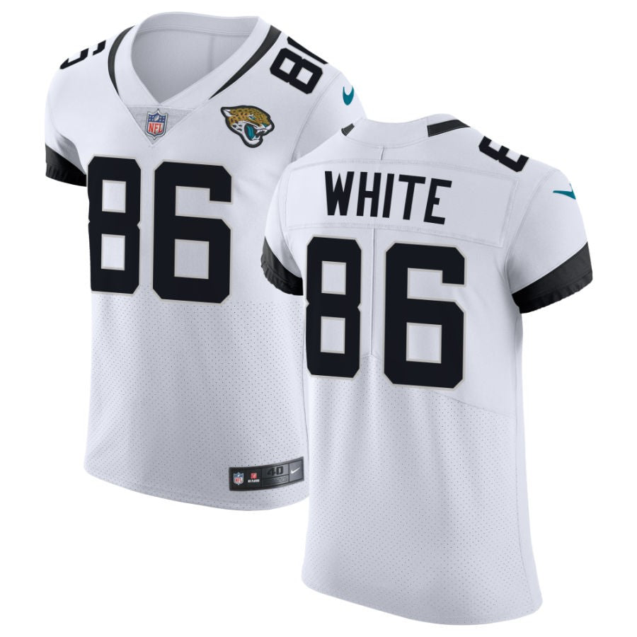 David White Men's Nike White Jacksonville Jaguars Vapor Untouchable Elite Custom Jersey