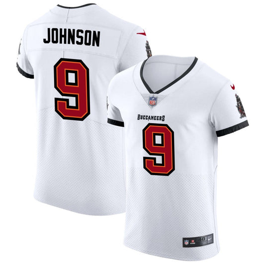 Kameron Johnson Men's Nike White Tampa Bay Buccaneers Vapor Elite Custom Jersey