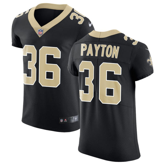 Rico Payton Men's Nike Black New Orleans Saints Vapor Untouchable Custom Elite Jersey