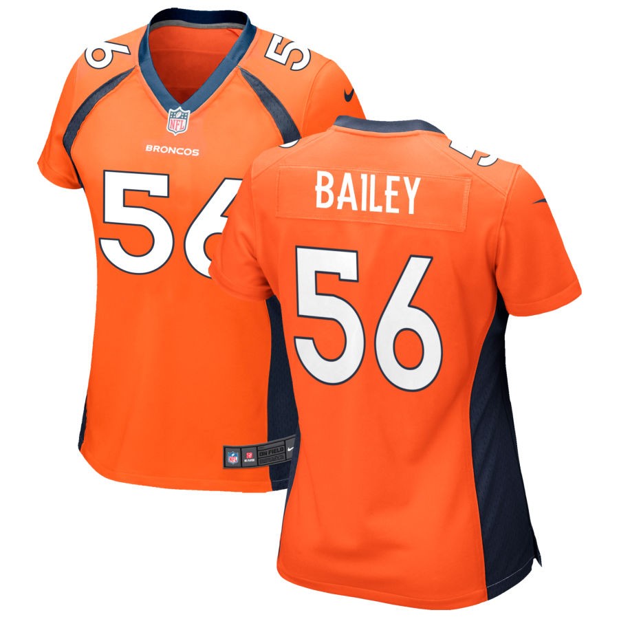 Levelle Bailey Women's Nike Orange Denver Broncos Custom Game Jersey