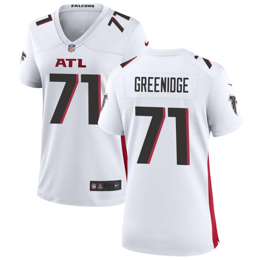 Ethan Greenidge Women's Nike Atlanta Falcons White Custom Game Jersey