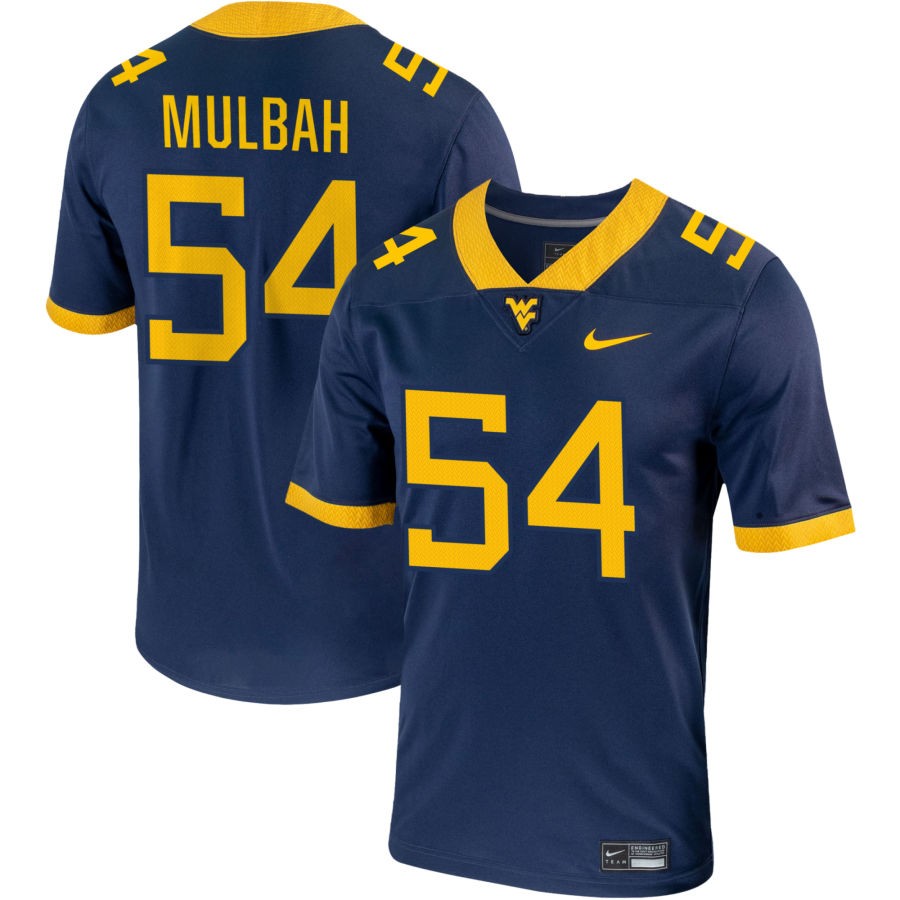 Fatorma Mulbah Men's Nike Navy West Virginia Mountaineers Pick-A-Player NIL Replica Football Jersey