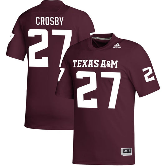 Ronnie Crosby Men's adidas Maroon Texas A&M Aggies Pick-A-Player NIL Replica Football Jersey