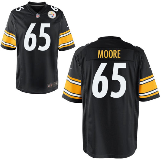 Dan Moore Youth Nike Black Pittsburgh Steelers Custom Game Jersey