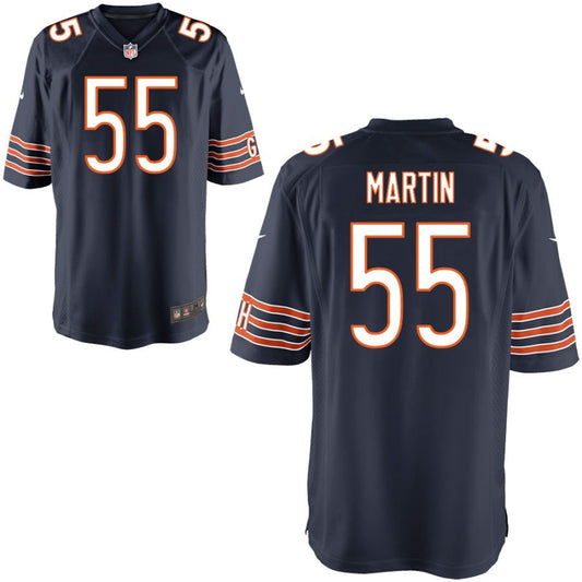 Jacob Martin Youth Nike Navy Chicago Bears Custom Game Jersey