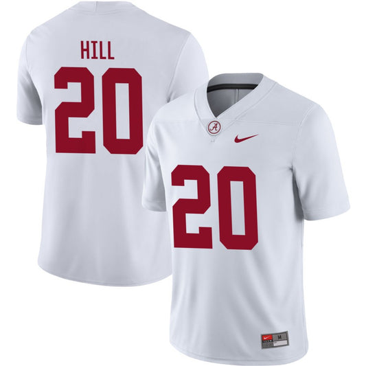 Daniel Hill Men's Nike White Alabama Crimson Tide Pick-A-Player NIL Replica Football Jersey