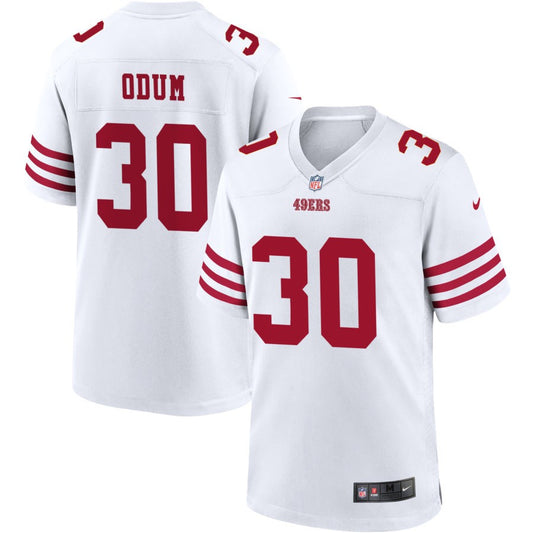 George Odum Men's Nike White San Francisco 49ers Game Custom Player Jersey