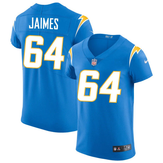 Brenden Jaimes Men's Nike Powder Blue Los Angeles Chargers Vapor Elite Custom Jersey