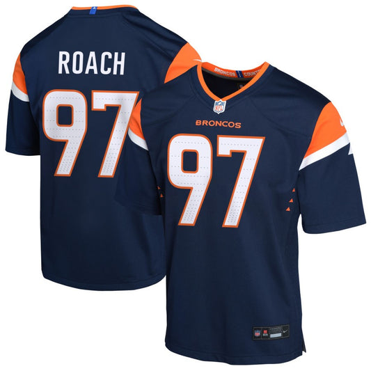 Malcolm Roach Youth Nike  Navy Denver Broncos Alternate Custom Game Jersey