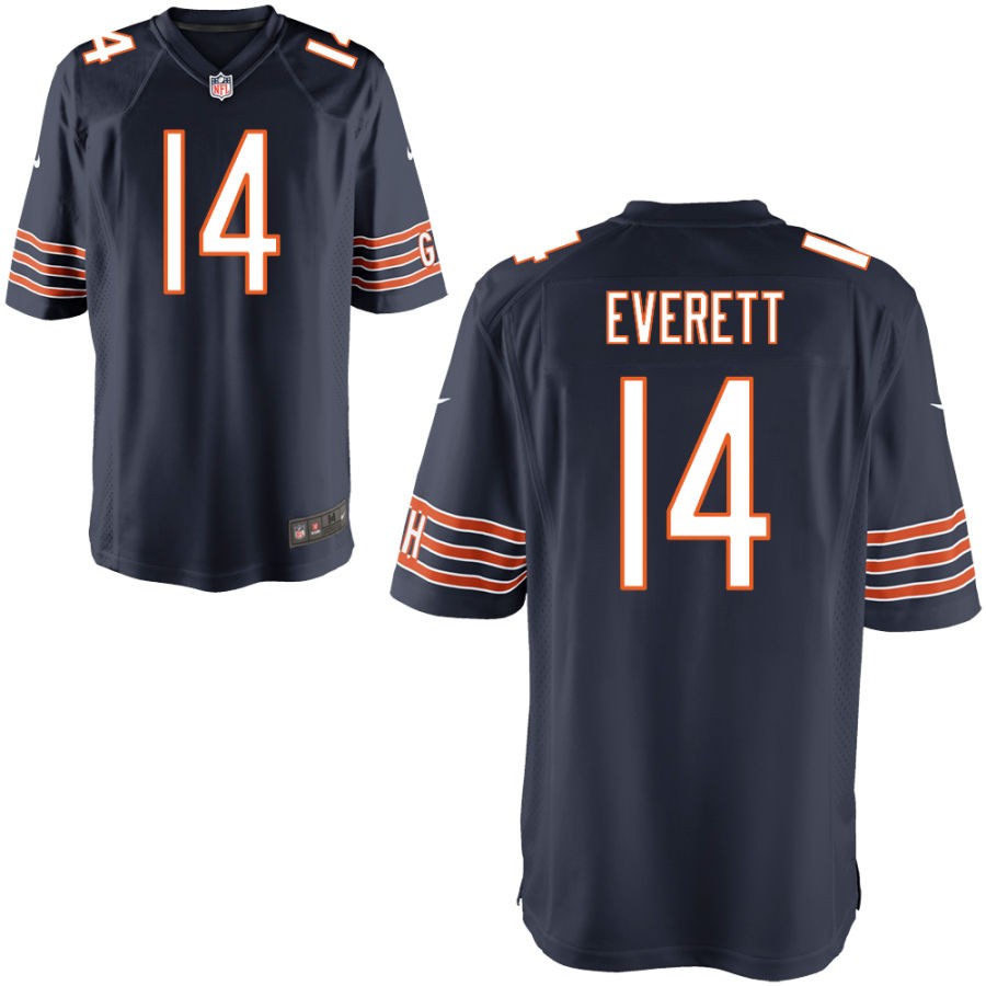 Gerald Everett Youth Nike Navy Chicago Bears Custom Game Jersey