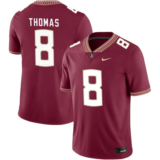 Azareye'h Thomas Men's Nike Garnet Florida State Seminoles 2023 Pick-A-Player NIL Football Game Jersey