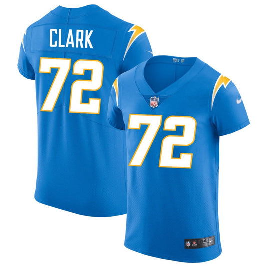 Jerrod Clark Men's Nike Powder Blue Los Angeles Chargers Vapor Elite Custom Jersey