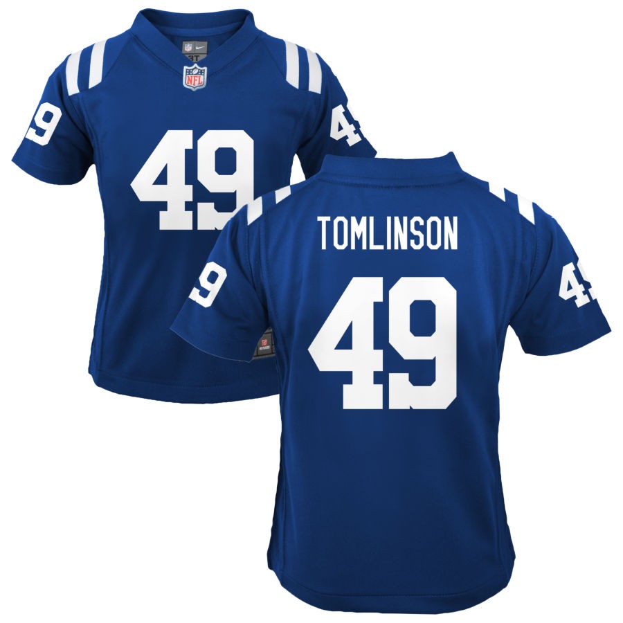 Eric Tomlinson Youth Nike Indianapolis Colts Royal Custom Game Jersey