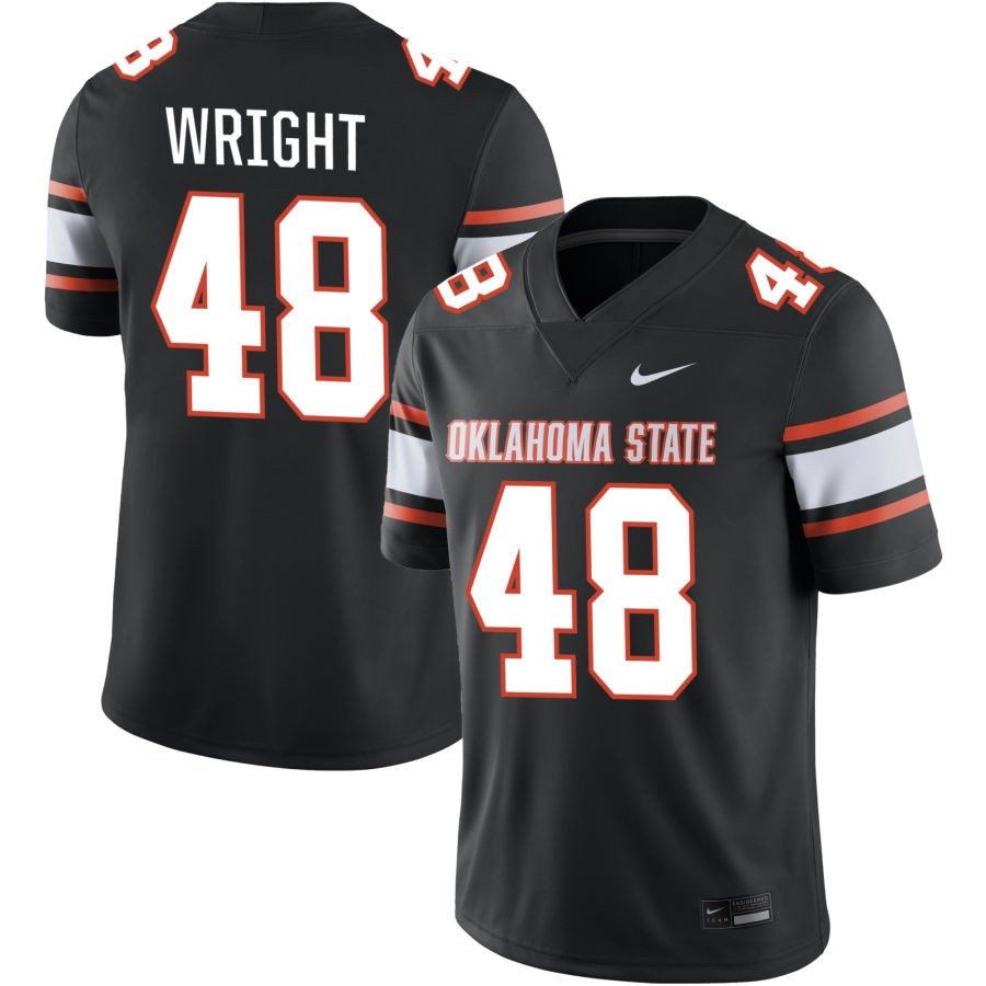 Elijah Wright Men's Nike  Black Oklahoma State Cowboys  Alternate NIL Pick-A-Player Game Jersey