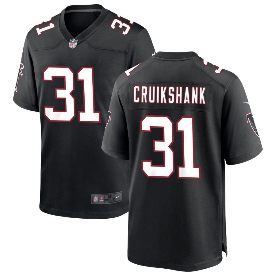 Dane Cruikshank Men's Nike Black Atlanta Falcons Throwback Custom Game Jersey