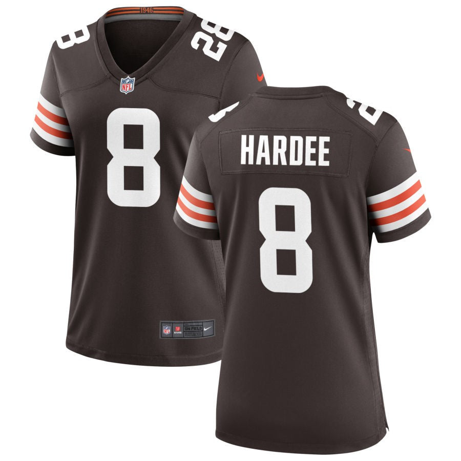 Justin Hardee Women's Nike Cleveland Browns Brown Custom Game Jersey