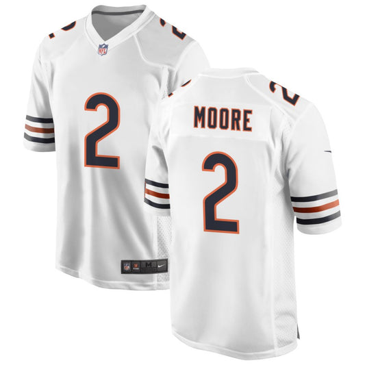 DJ Moore Men's Nike White Chicago Bears Custom Game Jersey