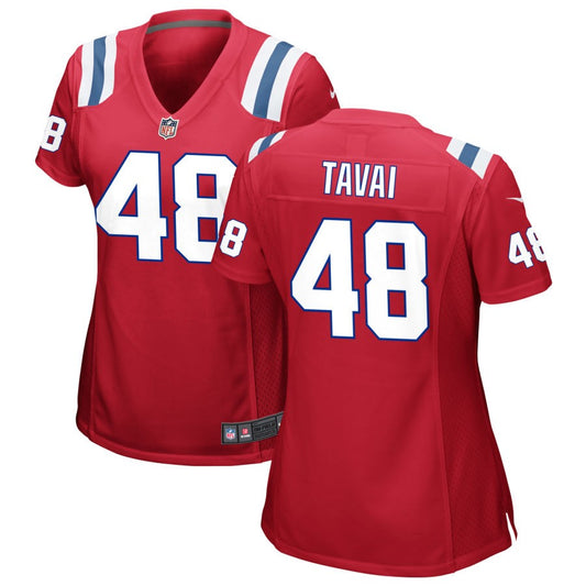 Jahlani Tavai Women's Nike Red New England Patriots Alternate Custom Jersey