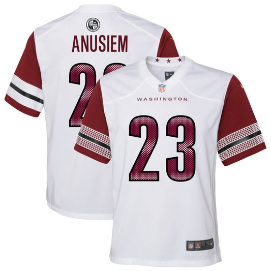 Chigozie Anusiem Youth Nike White Washington Commanders Game Custom Player Jersey