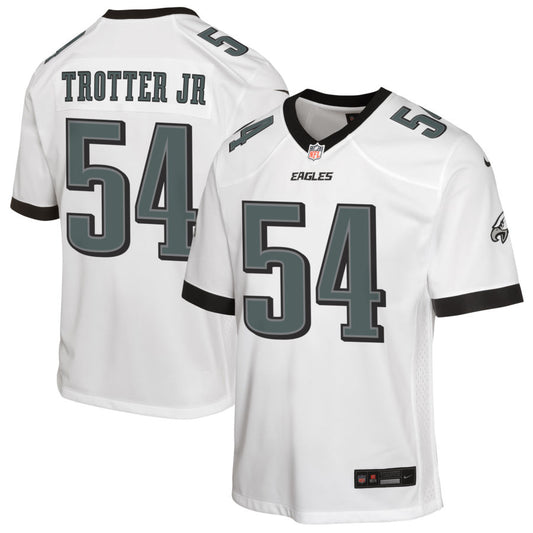 Jeremiah Trotter Jr Youth Nike White Philadelphia Eagles Custom Game Jersey