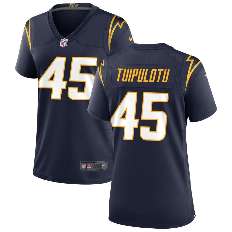 Tuli Tuipulotu Women's Nike Navy Los Angeles Chargers Alternate Custom Game Jersey