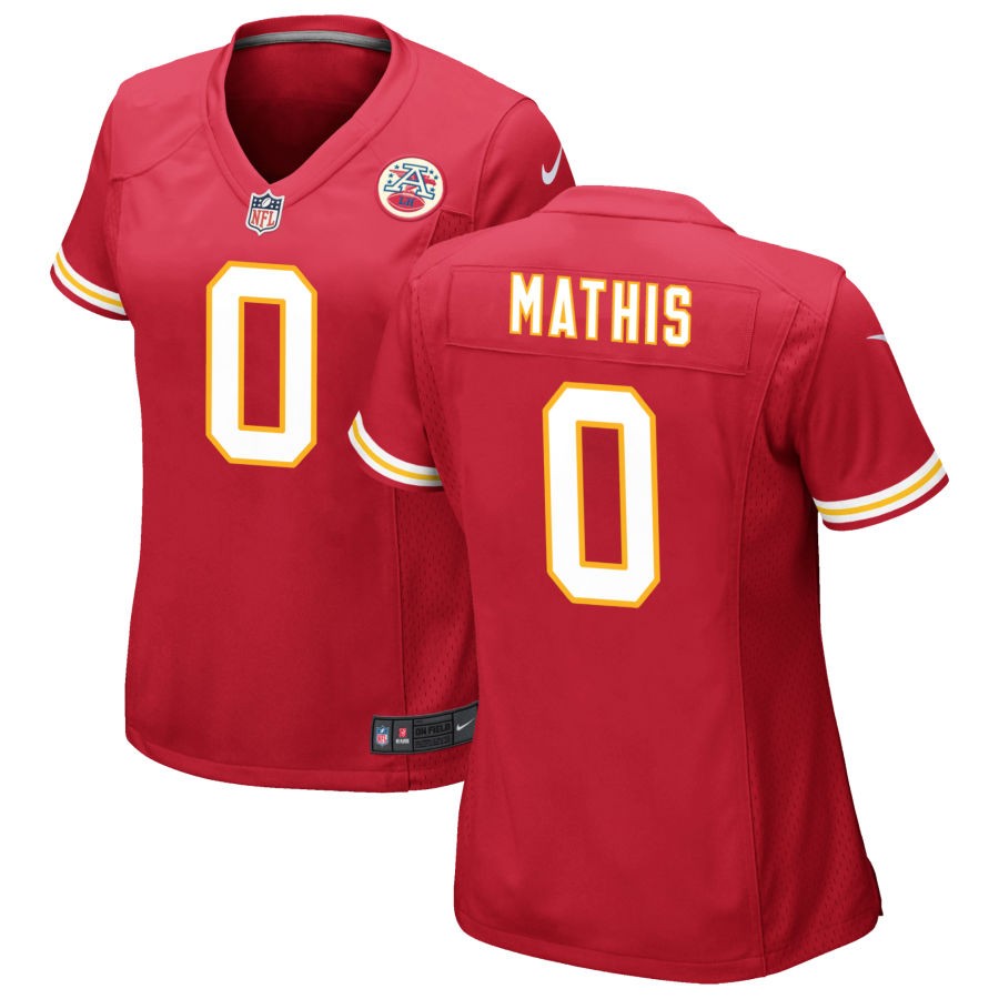 Zach Mathis Women's Nike Red Kansas City Chiefs Custom Game Jersey