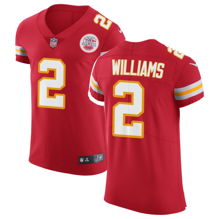 Joshua Williams Men's Nike Red Kansas City Chiefs Vapor Untouchable Custom Elite Jersey