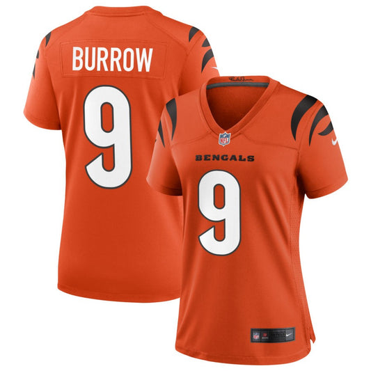 Joe Burrow Women's Nike Orange Cincinnati Bengals Alternate Game Custom Jersey