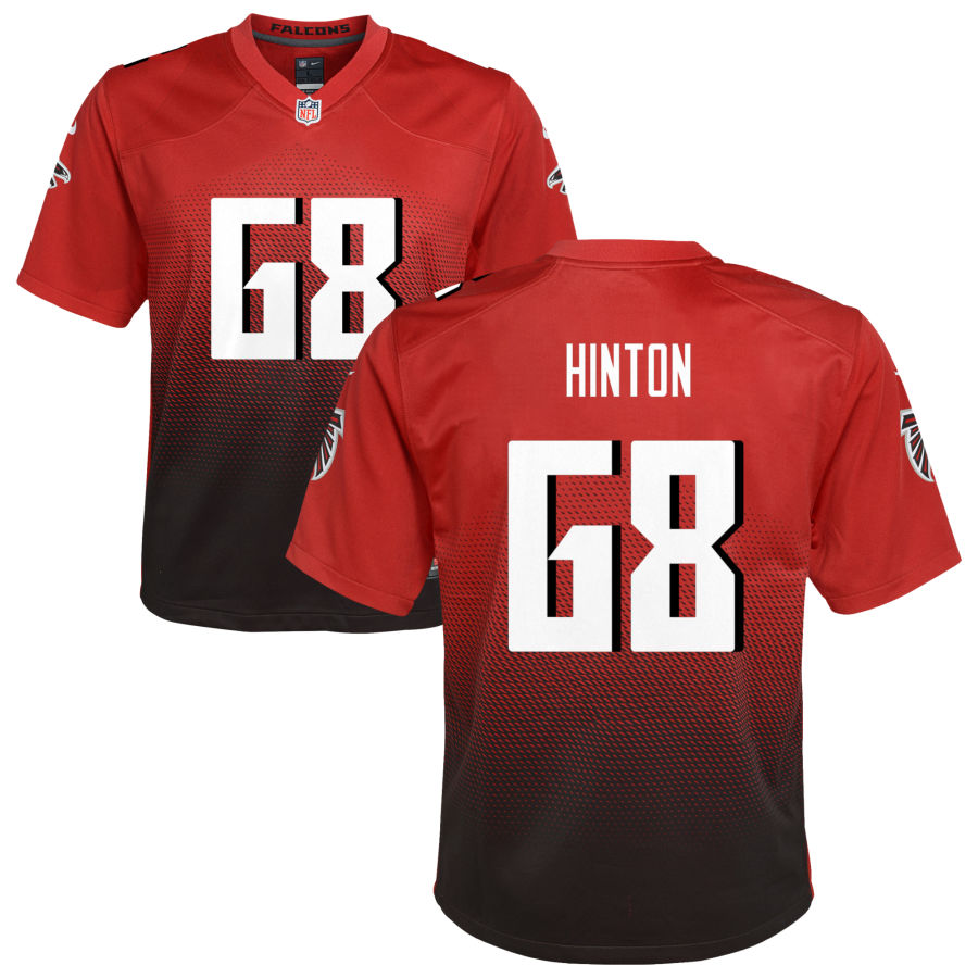 Kyle Hinton Youth Nike Red Atlanta Falcons Alternate Custom Game Jersey