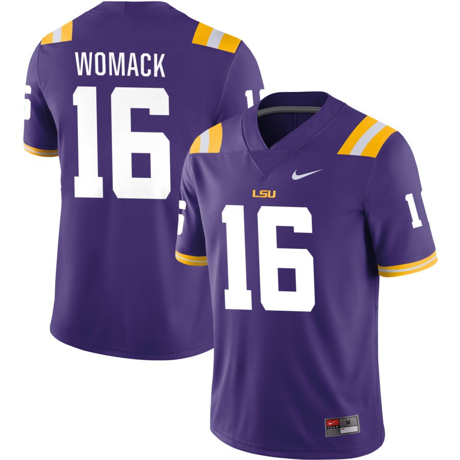 DaShawn Womack Men's Nike Purple LSU Tigers Pick-A-Player NIL Replica Football Jersey