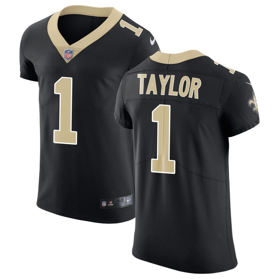 Alontae Taylor Men's Nike Black New Orleans Saints Vapor Untouchable Custom Elite Jersey