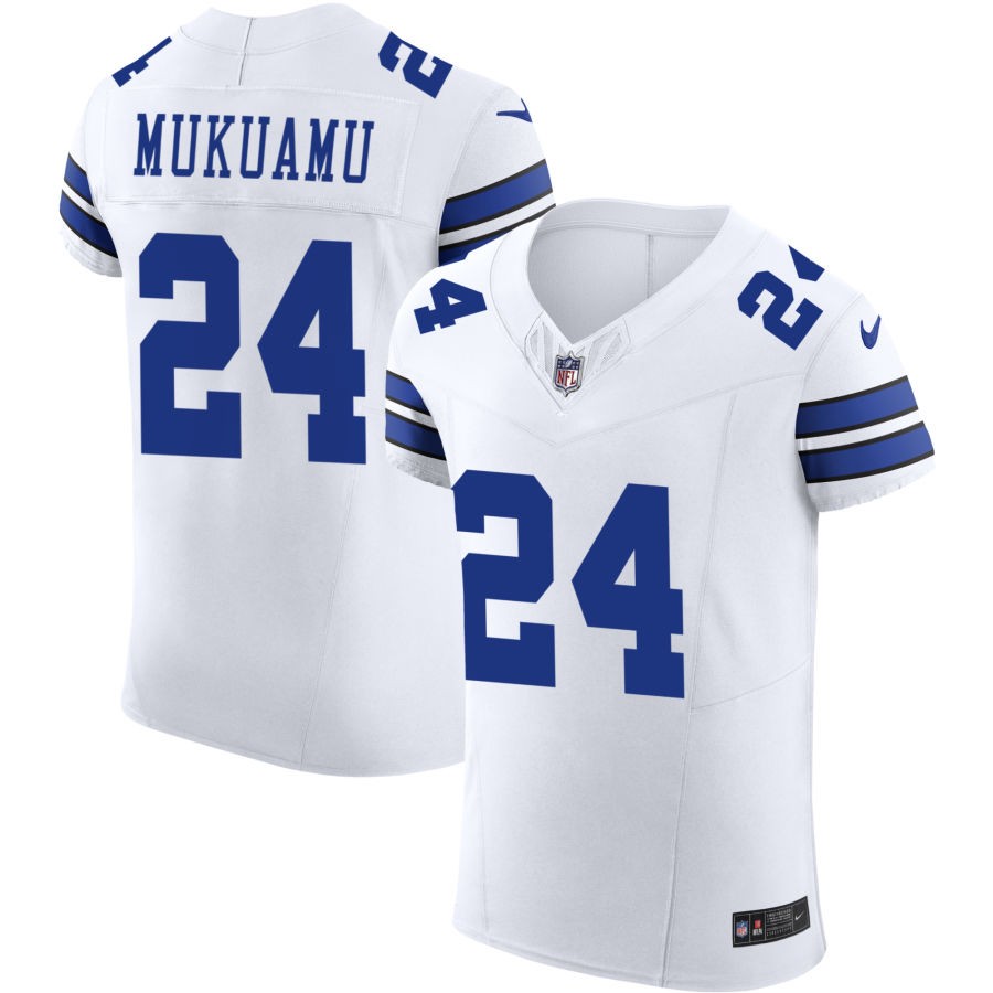 Israel Mukuamu Men's Nike White Dallas Cowboys Vapor F.U.S.E. Elite Custom Jersey