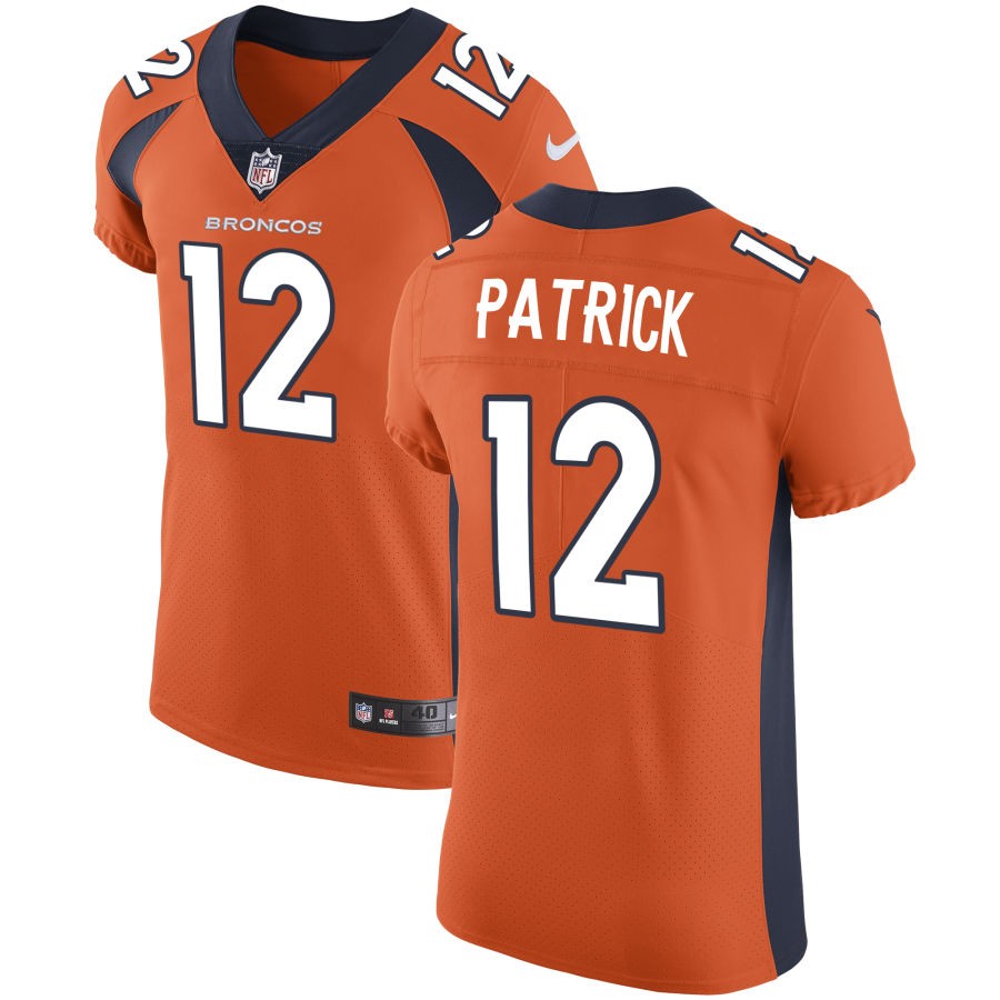 Tim Patrick Men's Nike Orange Denver Broncos Vapor Untouchable Custom Elite Jersey