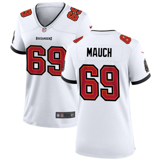 Cody Mauch Women's Nike Tampa Bay Buccaneers White Custom Game Jersey