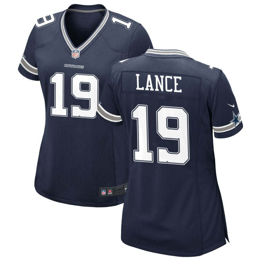 Trey Lance Women's Nike Navy Dallas Cowboys Custom Game Jersey