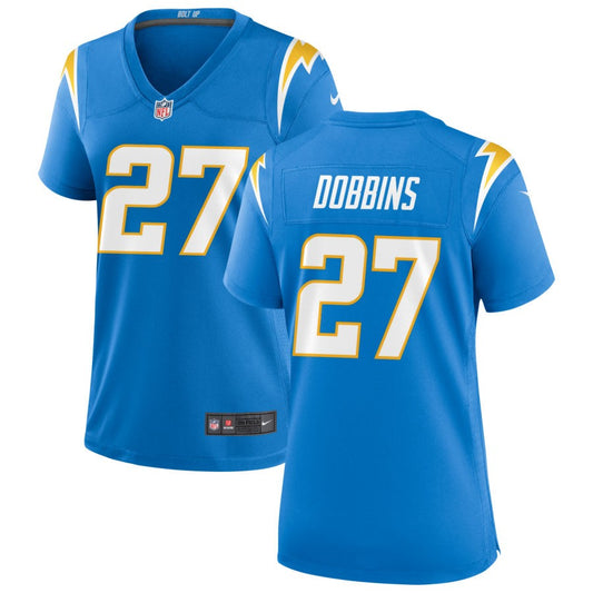 J.K. Dobbins Women's Nike Powder Blue Los Angeles Chargers Custom Game Jersey