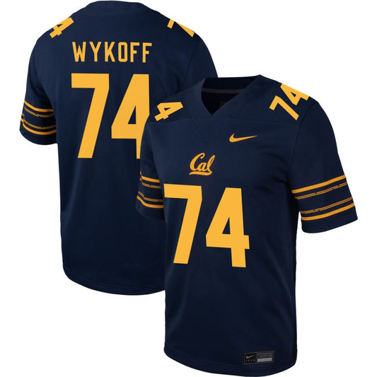 Matthew Wykoff Men's Nike  Navy Cal Bears Pick-A-Player NIL Football Game Jersey