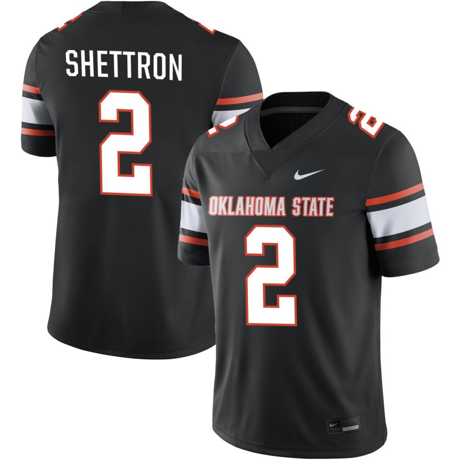 Talyn Shettron Men's Nike  Black Oklahoma State Cowboys  Alternate NIL Pick-A-Player Game Jersey