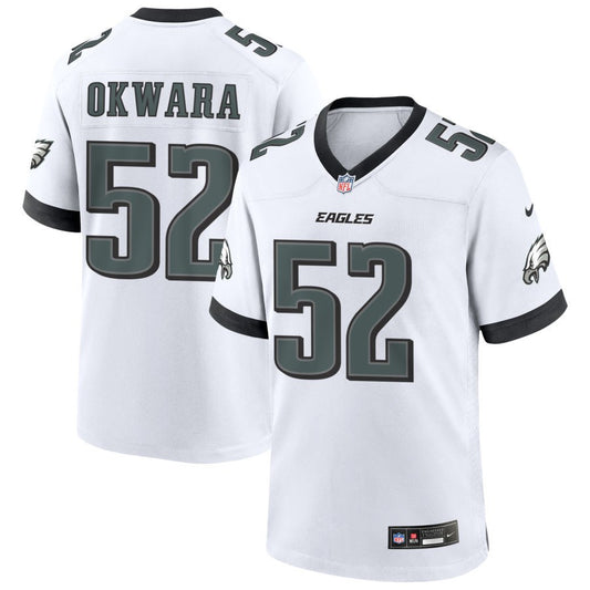 Julian Okwara Men's Nike White Philadelphia Eagles Custom Game Jersey