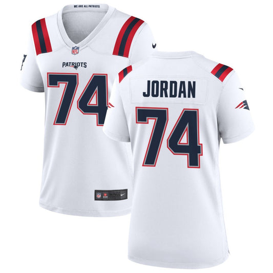 Michael Jordan Women's Nike New England Patriots White Custom Game Jersey