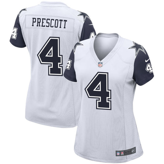 Dak Prescott Women's Nike  White Dallas Cowboys Alternate Custom Game Jersey