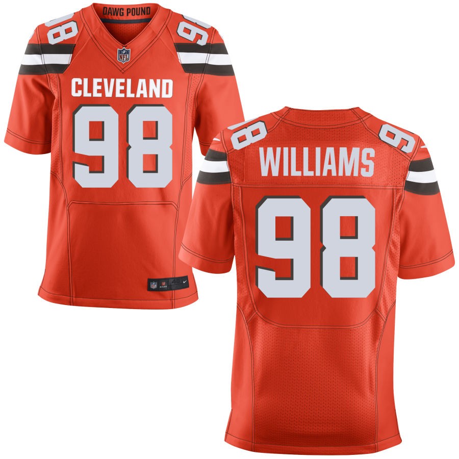 Chris Williams Men's Nike Orange Cleveland Browns Custom Alternate Elite Jersey