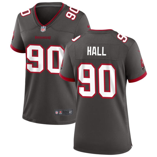 Logan Hall Women's Nike Pewter Tampa Bay Buccaneers Alternate Custom Game Jersey