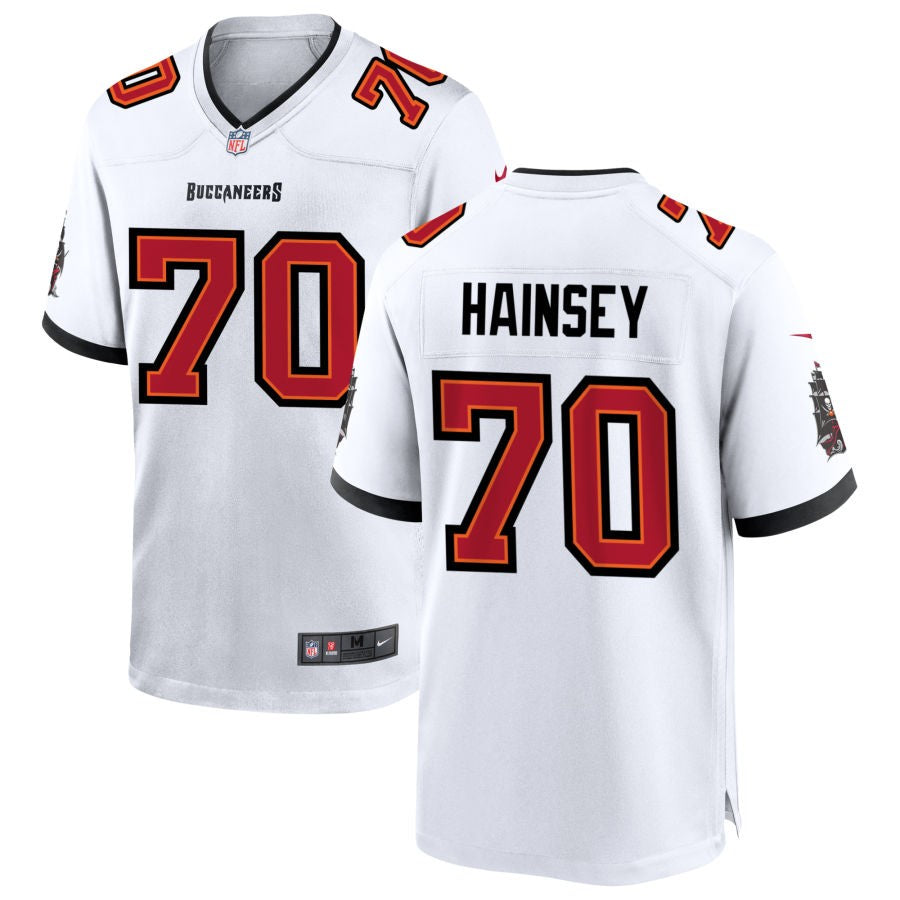 Robert Hainsey Men's Nike Tampa Bay Buccaneers White Custom Game Jersey