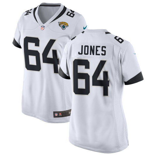 Steven Jones Women's Nike White Jacksonville Jaguars Custom Game Jersey