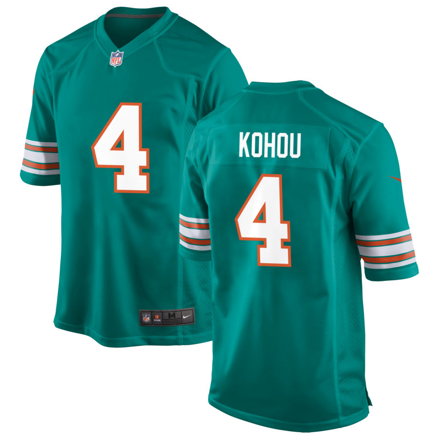 Kader Kohou Men's Nike Aqua Miami Dolphins Alternate Custom Game Jersey