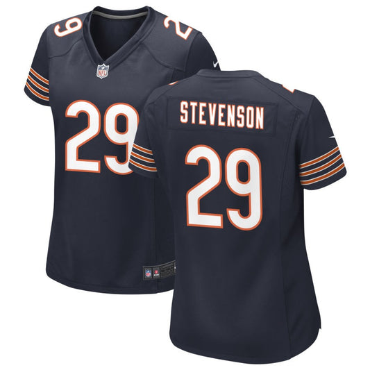 Tyrique Stevenson Women's Nike Navy Chicago Bears Custom Game Jersey